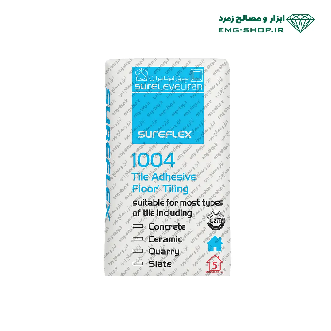 surelevel 1004 چسب کاشی و سرامیک 1004 شورلول 20 کیلویی