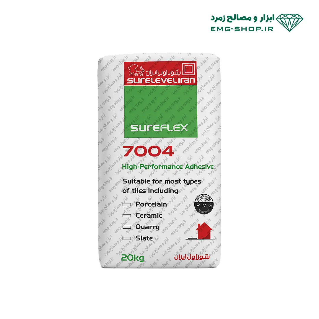 surelevel7004 چسب کاشی و سرامیک شورفلکس 7004 شورلول